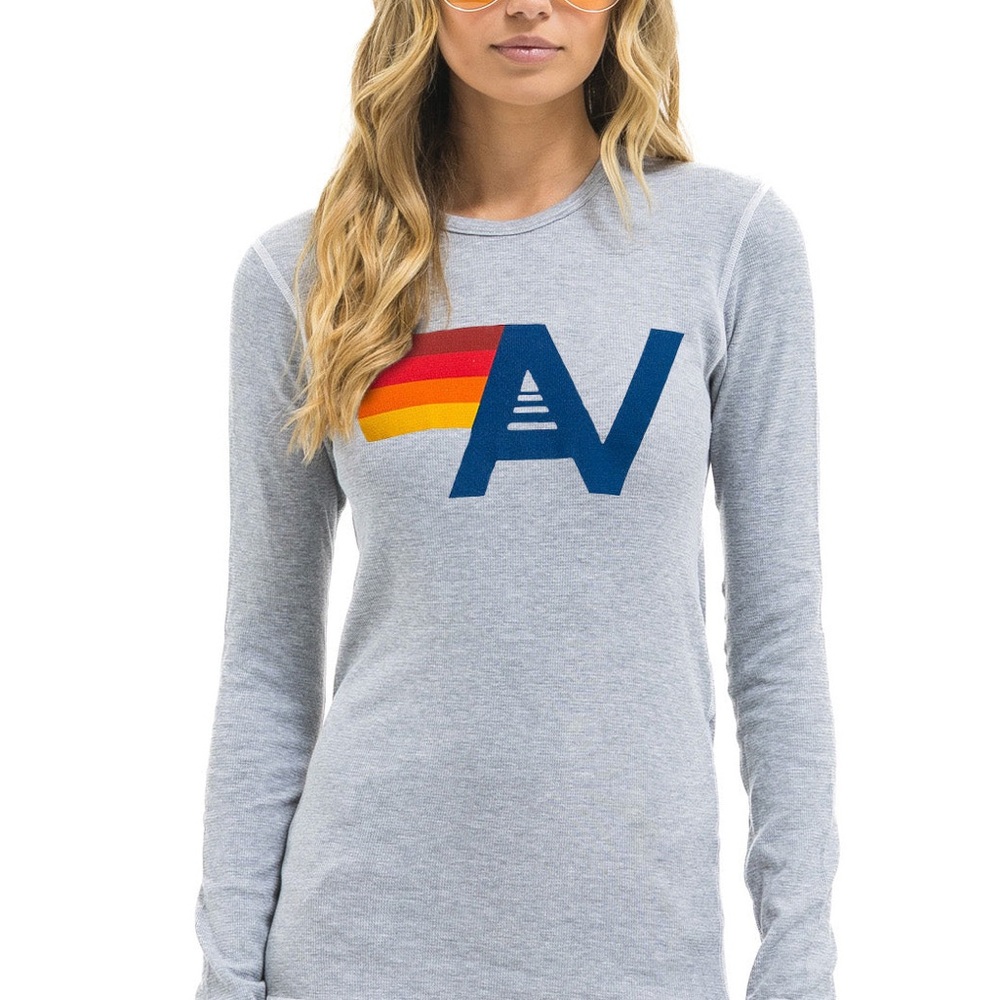 AVIATOR NATION THERMAL LONG SLEEVE /GRAY